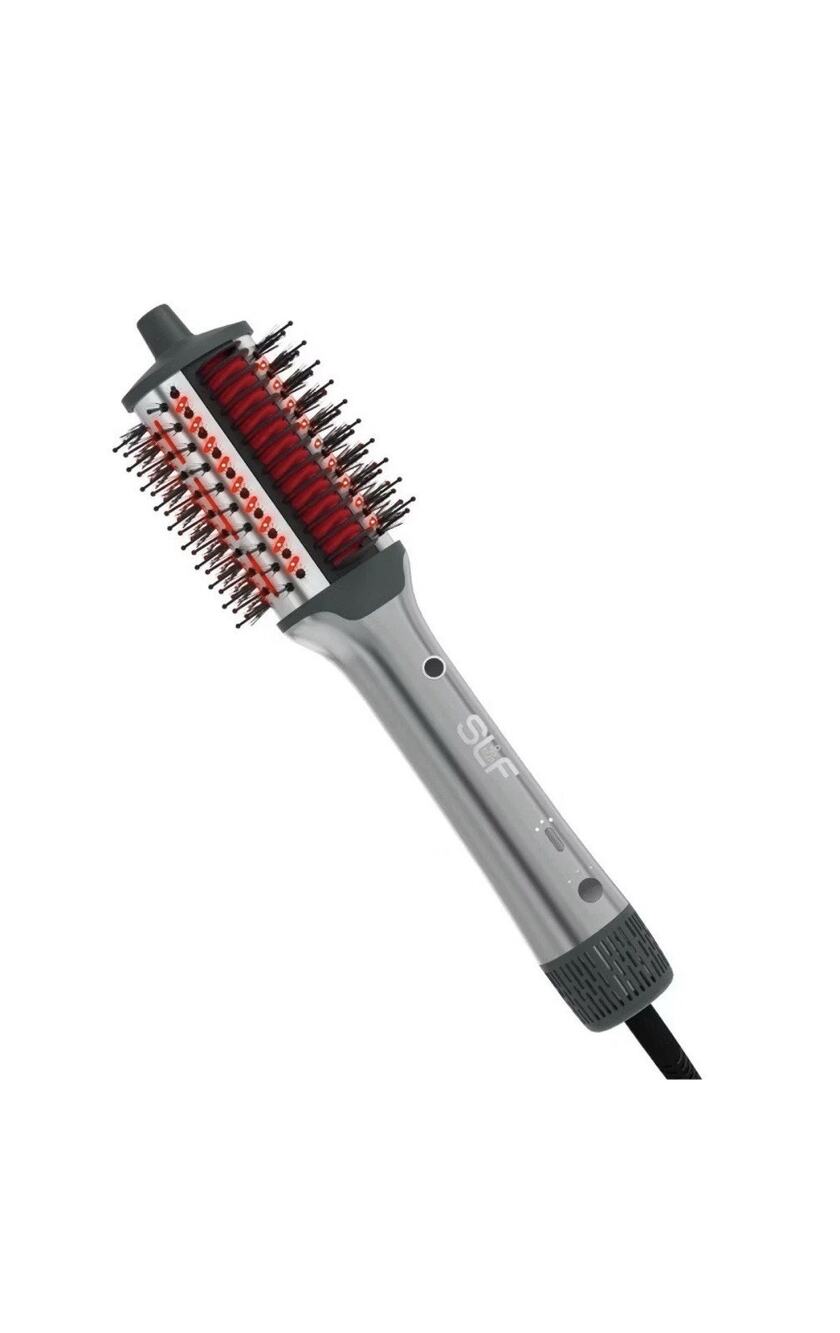 SLF Red Light Therapy 5-in-1 Ionic Dry Hair Brush & Heat Comb